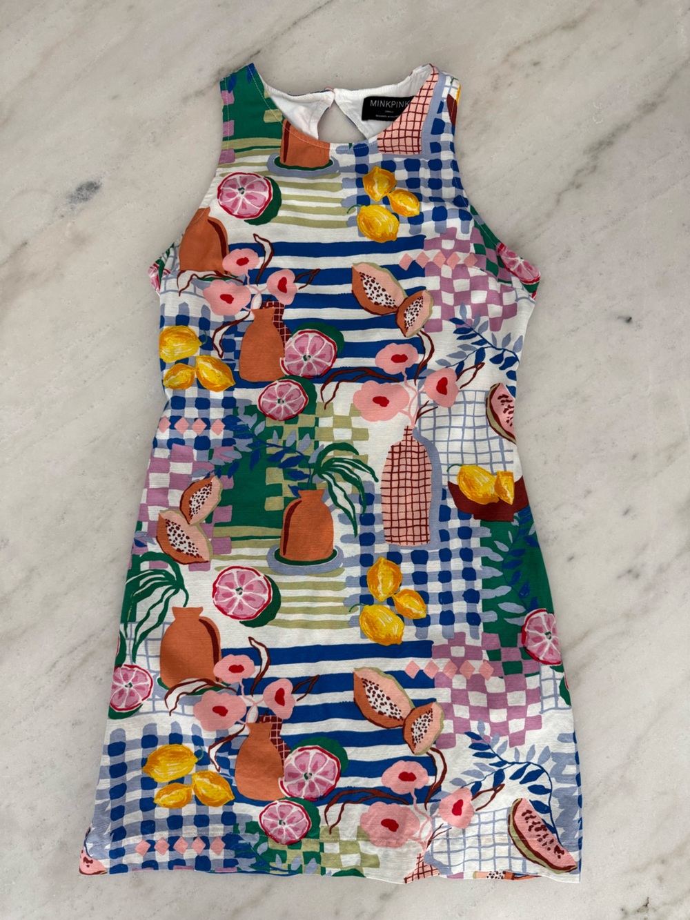 Minkpink Multi Color Picnic Print Dress - Picture 4 of 6
